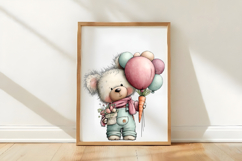 Whimsical Easter Teddy Bear Clipart Product Image 2
