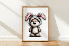 Whimsical Easter Teddy Bear Clipart Product Image 3