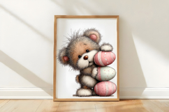 Whimsical Easter Teddy Bear Clipart Product Image 3