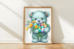 Whimsical Easter Teddy Bear Clipart Product Image 3