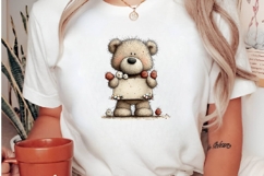 Whimsical Easter teddy bear clipart Product Image 3