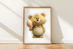 Whimsical Easter Teddy Bear Clipart Product Image 3