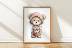Whimsical Easter Teddy Bear Clipart Product Image 3