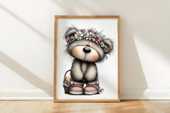 Whimsical Easter Teddy Bear Clipart Product Image 3
