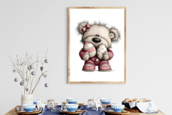 Whimsical Easter Teddy Bear Clipart Product Image 3