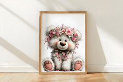 Whimsical Easter Teddy Bear Clipart PNG Product Image 3
