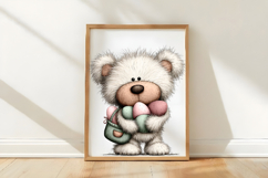 Whimsical Easter Teddy Bear Clipart PNG Product Image 3