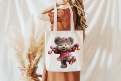 Whimsical Easter Teddy Clipart Product Image 5