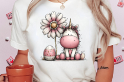 Whimsical Easter Unicorn Clipart Product Image 2