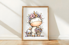 Whimsical Easter Unicorn Clipart Product Image 3