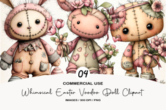 Whimsical Easter Voodoo Doll Clipart Product Image 1