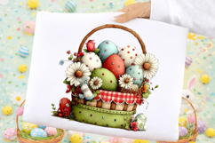 Whimsical Eggs Basket Clipart Product Image 2