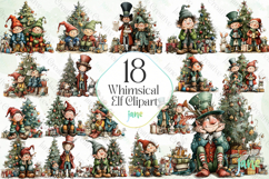 Whimsical Christmas Clipart Product Image 1