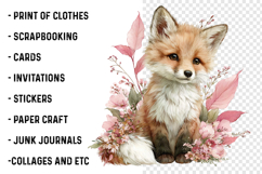 Whimsical Fall Autumn Animals Clipart Product Image 2