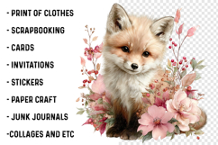 Whimsical Fall Autumn Animals Clipart Product Image 2