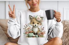 Whimsical Fall Autumn Animals Clipart Product Image 7