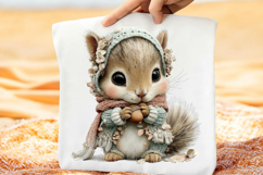 Whimsical Fall Autumn Animals Clipart Product Image 9
