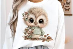 Whimsical Fall Autumn Owl Clipart Product Image 3