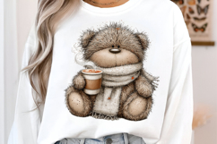 Whimsical Fall Teddy Bear Clipart Product Image 3