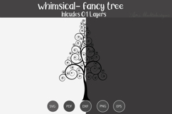 whimsical tree silhouette SVG Product Image 2