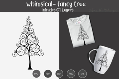 whimsical tree silhouette SVG Product Image 1
