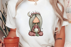 Whimsical Fantasy Christmas Girl Clipart Product Image 2