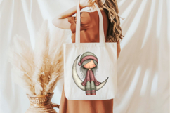 Whimsical Fantasy Christmas Girl Clipart Product Image 3