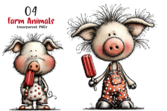 Whimsical Ice Cream Pngs Product Image 1
