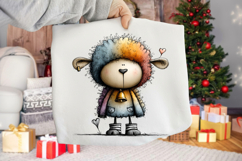 Whimsical Farm Sheep Clipart Product Image 2