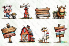 Whimsical Farmhouse Clipart Bundle Product Image 7