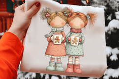Whimsical Festive Best Friend Clipart Product Image 2
