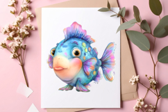 Whimsical fish clipart, Summer Png Product Image 3