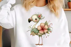 Whimsical Flamingo Clipart - Flamingo Png Product Image 2