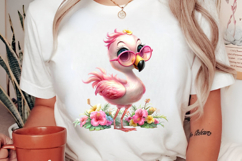 Whimsical Flamingo Clipart Product Image 2