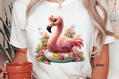 Whimsical Flamingo Clipart Product Image 2
