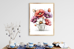 Whimsical Floral &amp; Butterfly Clipart Product Image 2