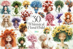 Whimsical Floral Child Sublimation Bundle Product Image 1