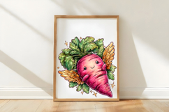 Whimsical Floral Easter Carrot Clipart Product Image 3