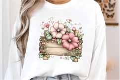 Whimsical Floral Frame Clipart Product Image 2