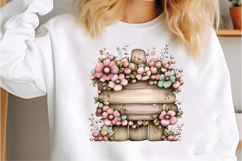 Whimsical Floral Frame Clipart Product Image 3