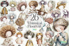 Whimsical Floral Girl Sublimation Bundle Product Image 1