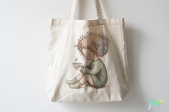 Whimsical Floral Girl Clipart Product Image 4