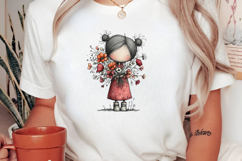 Whimsical Flower Girl Clipart Product Image 2