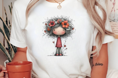 Whimsical Flower Girl Clipart Product Image 2