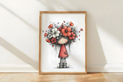 Whimsical Flower Girl Clipart Product Image 3