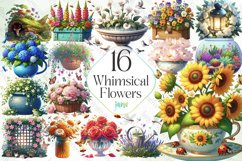 Whimsical Flowers Sublimation Bundle Product Image 1