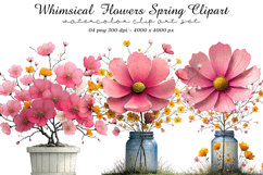 Whimsical Flowers Spring Clipart Product Image 1