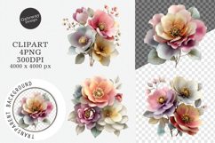 Whimsical Flowers Spring Clipart Product Image 1