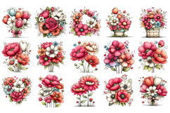 Whimsical Flowers Spring Clipart Product Image 4