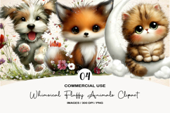 Whimsical Fluffy Animals Clipart Product Image 1